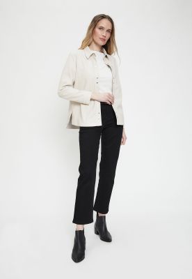 Casaca Lisa Beige Ma Griffe 17502224056106