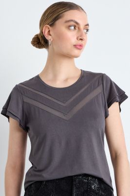 Polera Manga Corta Gris iO 14220225001163