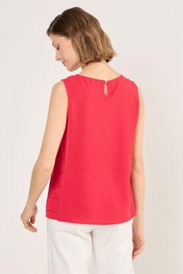 Imagen 2 del producto Blusa Sin Mangas Con Textura Rojo Ma Griffe 14002225009103