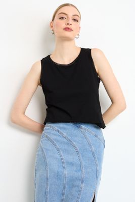 Polera Sin Mangas Negro iO 14220225004102