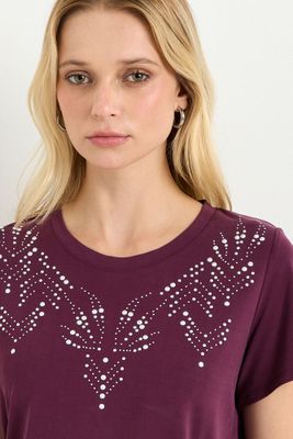 Imagen 2 del producto Polera Manga Corta Morado Ash 14207125013121