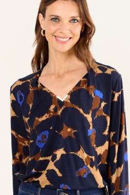 Imagen 2 del producto Polera Fantasia Escote En V Negro Ma Griffe 14302126003102