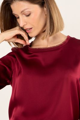 Imagen 2 del producto Polera Manga Larga Burdeos Ma Griffe 14204125013112