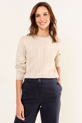 Imagen 1 del producto Tejido Escote Redondo Beige Ma Griffe 18102126002106