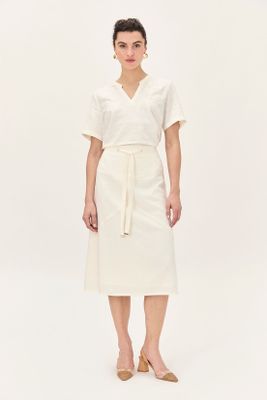 Blusa Lino Crudo Ma Griffe 14002224065105