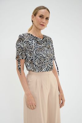 Polera Estampada Negro Ma Griffe 14302125001102