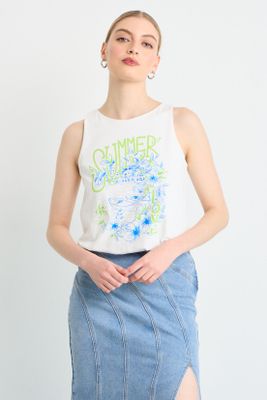 Polera Sin Mangas Crudo iO 14620225002105