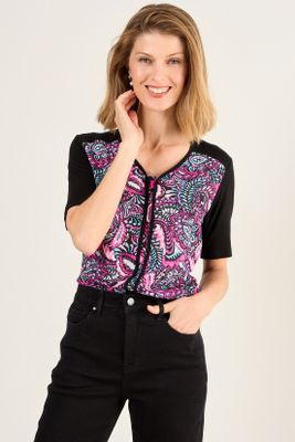 Polera Doble Tela Fucsia Ma Griffe 14602126051116