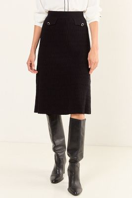 Imagen 2 del producto Falta Tejida Negro Ma Griffe 12002126004102