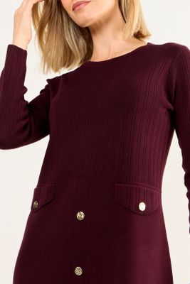 Imagen 2 del producto Vestido Tejido Burdeos Ma Griffe 13002126004112