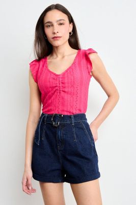 Imagen 2 del producto Polera Lisa Fucsia iO 14204225021116