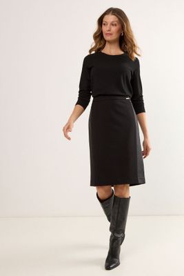 Falda Larga Negro Ma Griffe 12002225003102