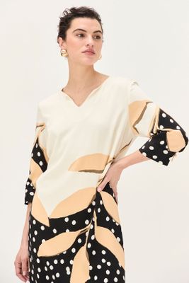 Imagen 2 del producto Vestido Viscosa Estampado Negro Ma Griffe 13102224054102