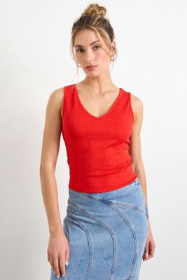 Polera Lisa Rojo iO 14220225010103