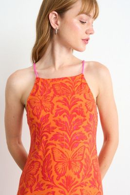 Imagen 2 del producto Vestido Fantasia Largo Naranjo iO 13520225056114