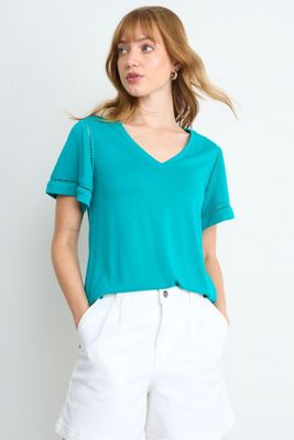 Polera Lisa Verde Oliva iO 14220225074107