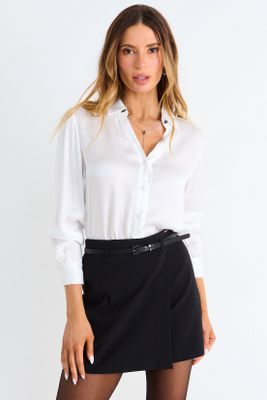 Imagen 2 del producto Blusa Camisera Cuello En V Crudo Ash 14007126011105