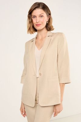 Blazer Liso Beige Ma Griffe 16004225007106