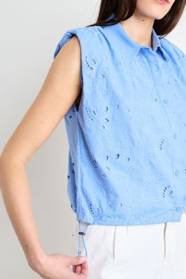 Imagen 2 del producto Blusas Manga Corta Celeste iO 14020225012110