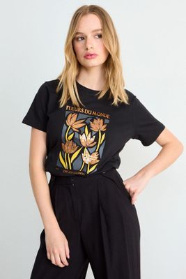 Imagen 2 del producto Polera Estampada Negro iO 14604225081102