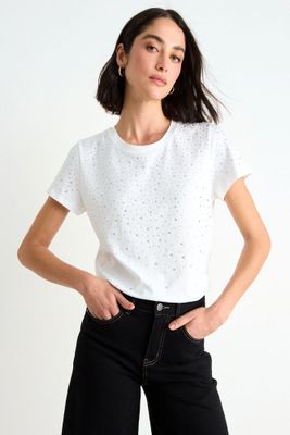 Polera Lisa Manga Corta Crudo Ash 14207225057105