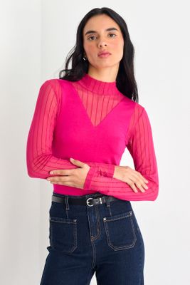 Imagen 2 del producto Polera Manga Larga Fucsia iO 14220225050116