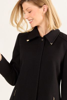 Imagen 2 del producto Chaqueton Cuello Camisero Negro Ma Griffe 17202126001102