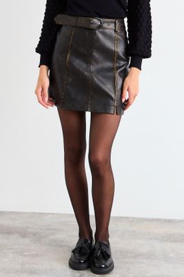 Imagen 2 del producto Falda Lisa Café iO 12020126006109