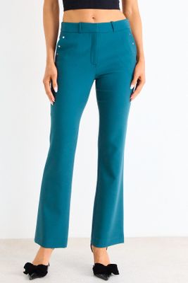 Imagen 2 del producto Pantalon Recto Liso Verde Ash 11007126008217