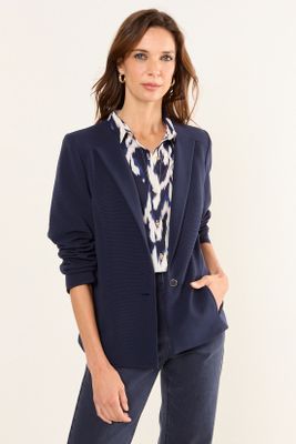 Blazer Abotonado Azul Ma Griffe 16002126002104