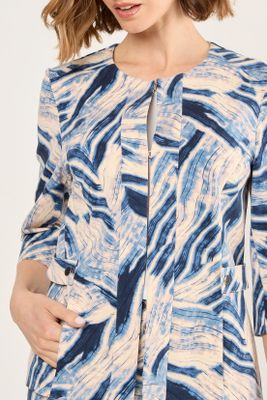 Imagen 2 del producto Blazer Estampado Abstracto Azul Ma Griffe 16102225003104