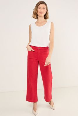 Imagen 1 del producto Jeans Wide Color Rojo Ma Griffe 11302225009103