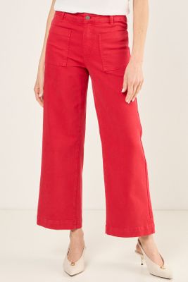 Imagen 2 del producto Jeans Wide Color Rojo Ma Griffe 11302225009103