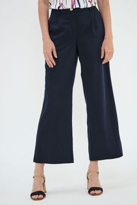 Imagen 2 del producto Pantalon Wide Con Pinzas Azul Ma Griffe 11002125001104