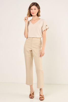 Pantalon Liso Beige Ma Griffe 11004225032106