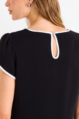 Imagen 2 del producto Blusa Lisa Semiformal Negro Ash 14007126059102