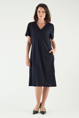 Vestido Escote En V Azul Ma Griffe 13002125001104