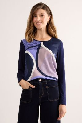 Polera Manga Larga Azul Ma Griffe 14602225050104