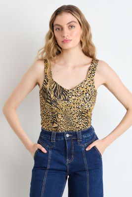 Polera Sin Mangas Café iO 14320225002129