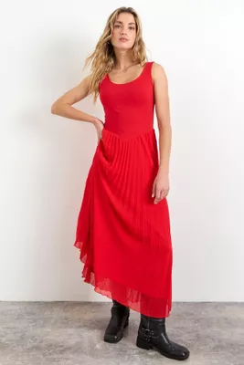 Vestido Liso Largo Rojo iO 13420225052103