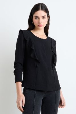 Blusas Manga Larga Negro Ash 14007225003102