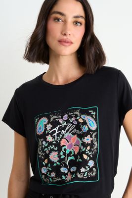 Imagen 2 del producto Polera Estampada Manga Corta Negro Ash 14607126001102