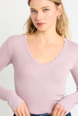 Polera Manga Larga Rosa Ash 18207225002123