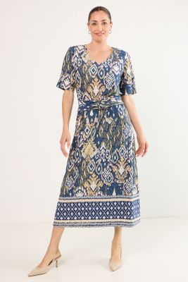 Vestido Largo Azul Ma Griffe 13102225006104