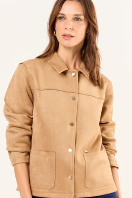 Imagen 1 del producto Chaqueta Antelina Café Ma Griffe 17502126051129