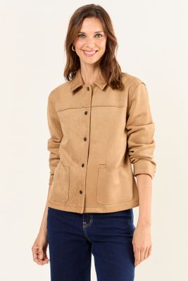 Imagen 2 del producto Chaqueta Antelina Café Ma Griffe 17502126051129