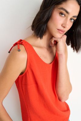 Imagen 2 del producto Blusa Lisa Sin Mangas Rojo Ash 14007126051103