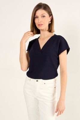 Polera Lisa Azul Ma Griffe 14204225032104