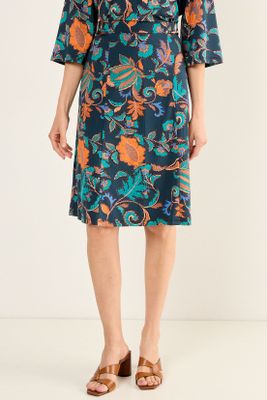 Imagen 2 del producto Falda En A Con Hebillas Azul Ma Griffe 12102126001104