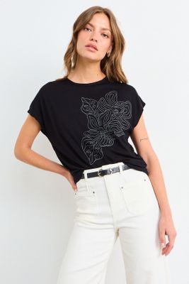 Imagen 1 del producto Polera Estampada Negro iO 14604225092102